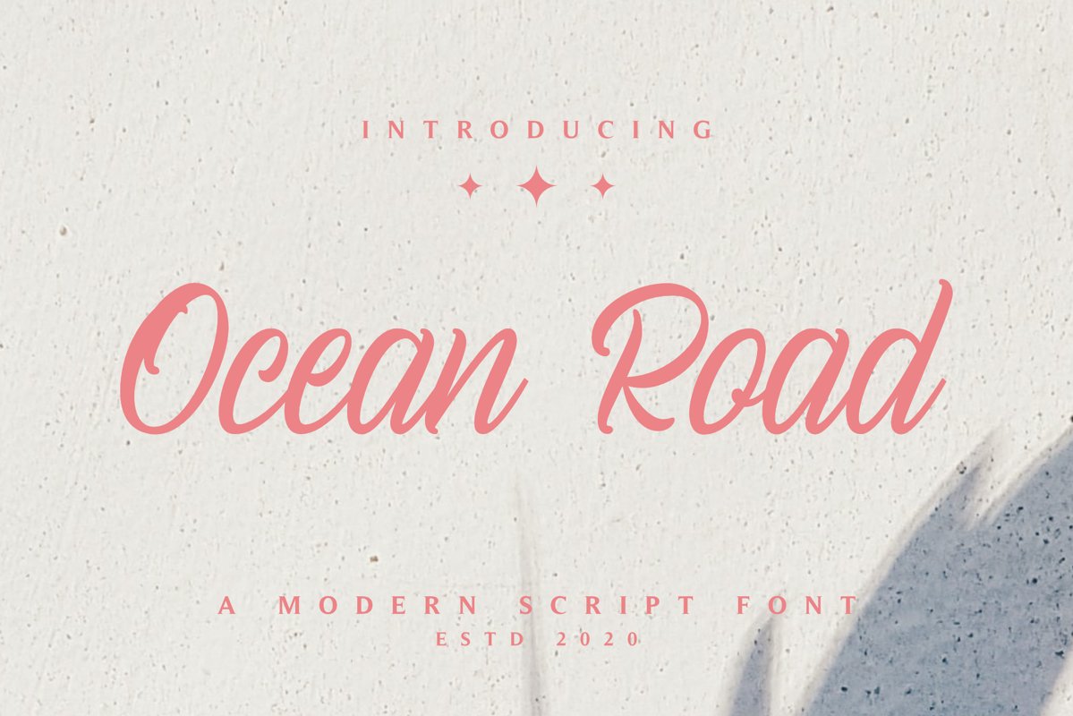 Ocean Road - A Modern Script Font example image 1