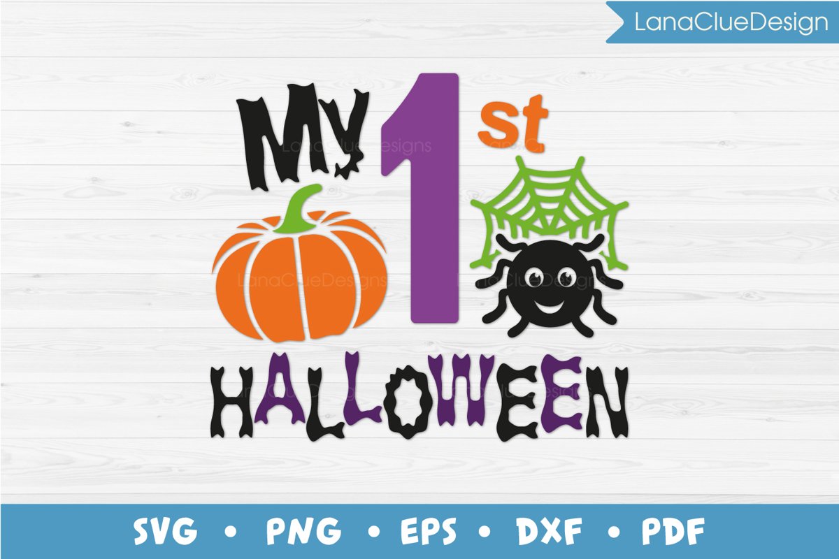My 1st Halloween SVG Cut File example image 1