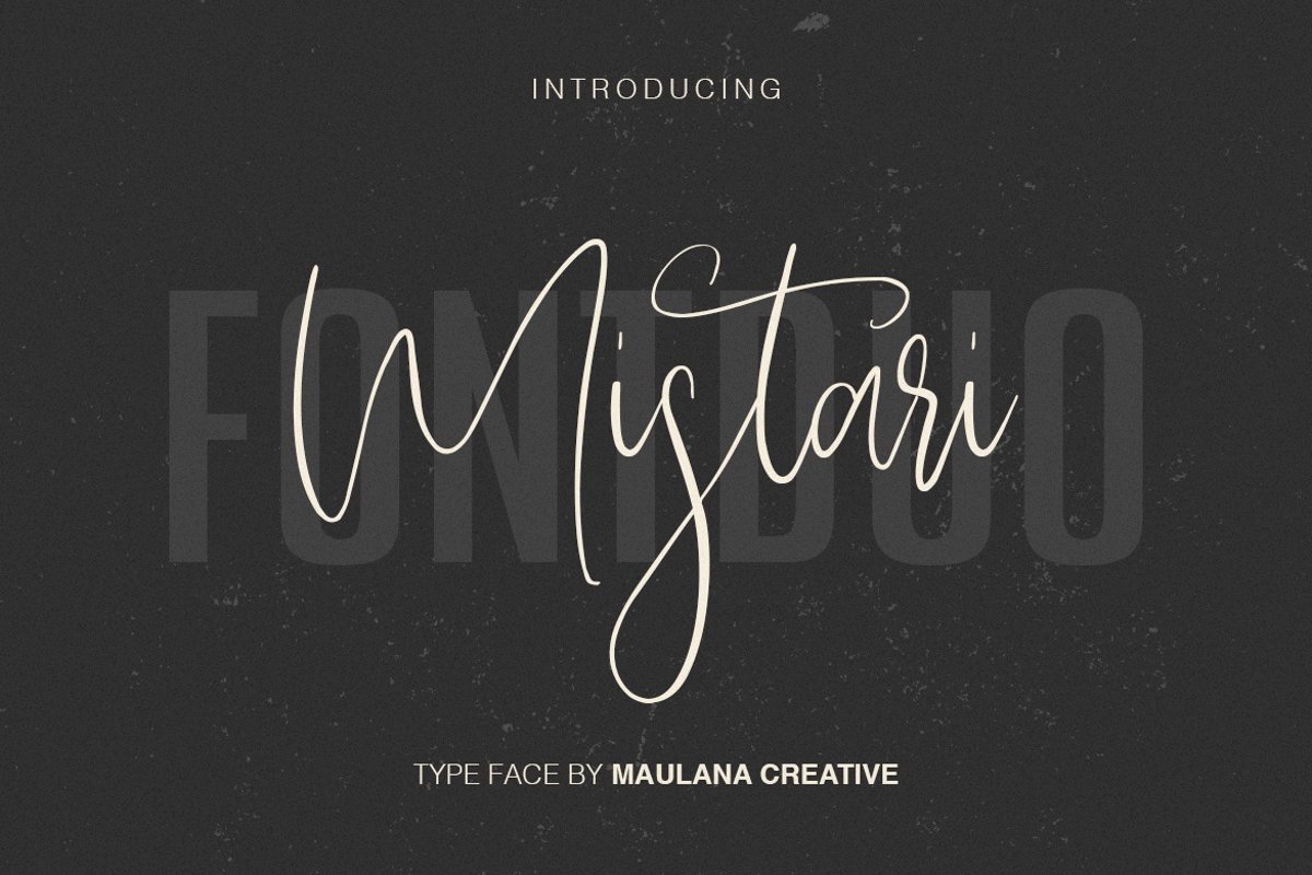 Mistari Typeface - Script And Sans example image 1