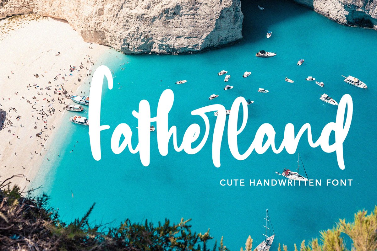 Fatherland - Cute Handwritten Font example image 1