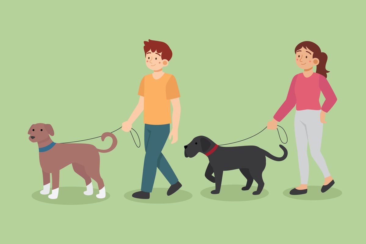 People Walking the Dog example image 1