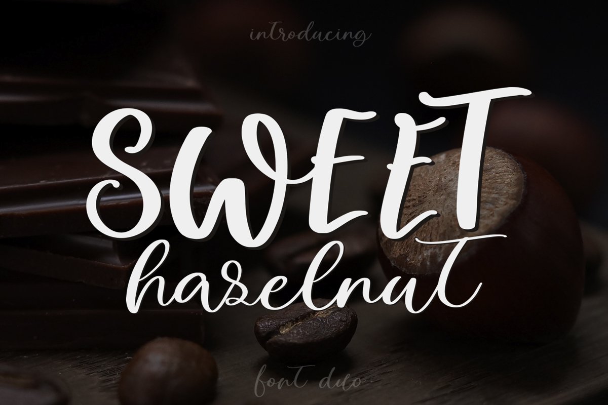 Sweet Hazelnut Font Duo example image 1