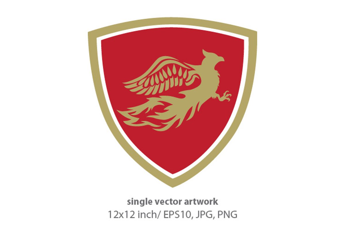 Phoenix Bird - single vector artwork example image 1