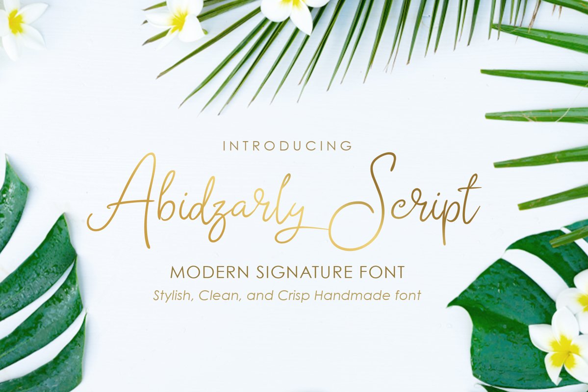 Abidzarly Script example image 1