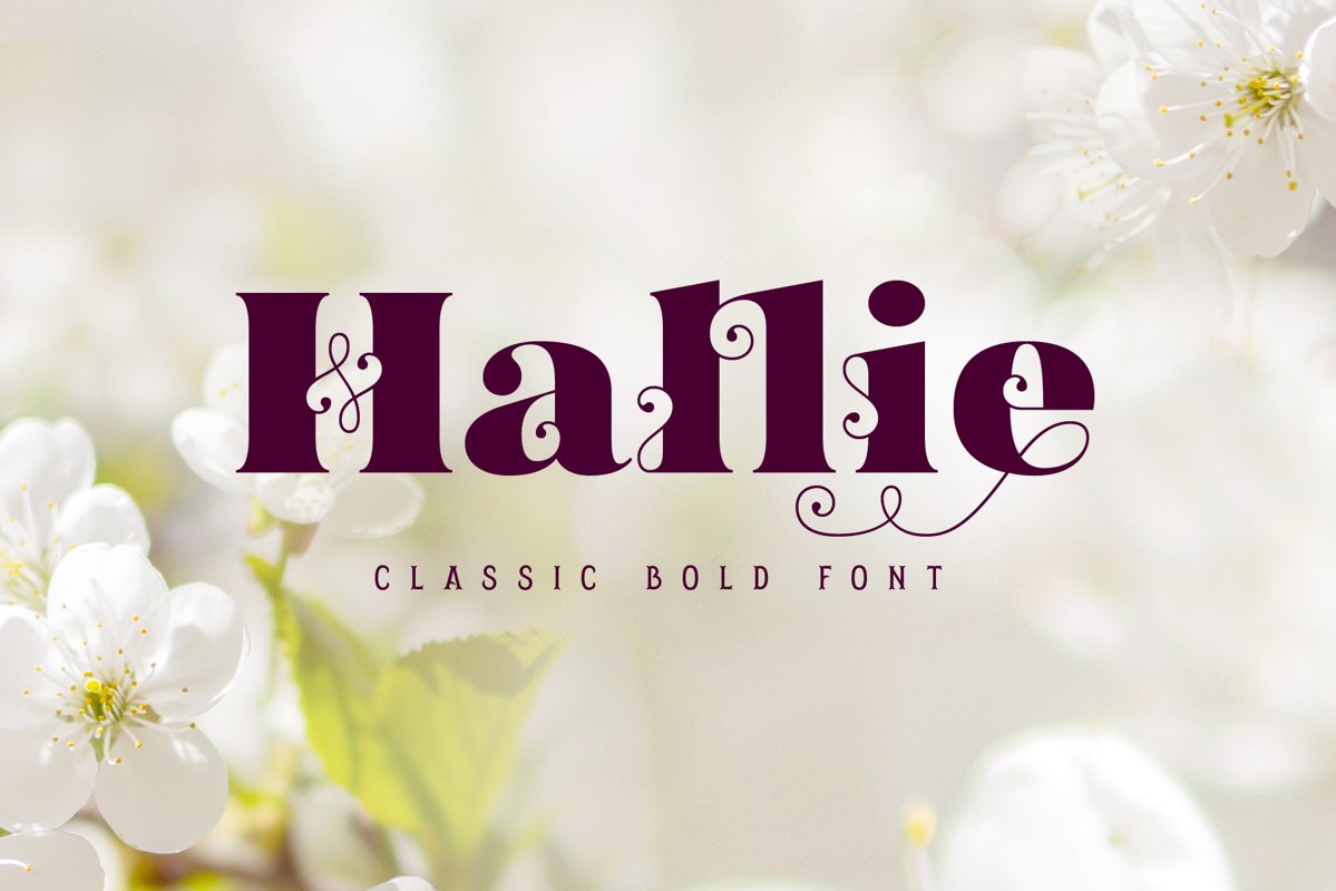 Hallie - Bold Classic Font example image 1