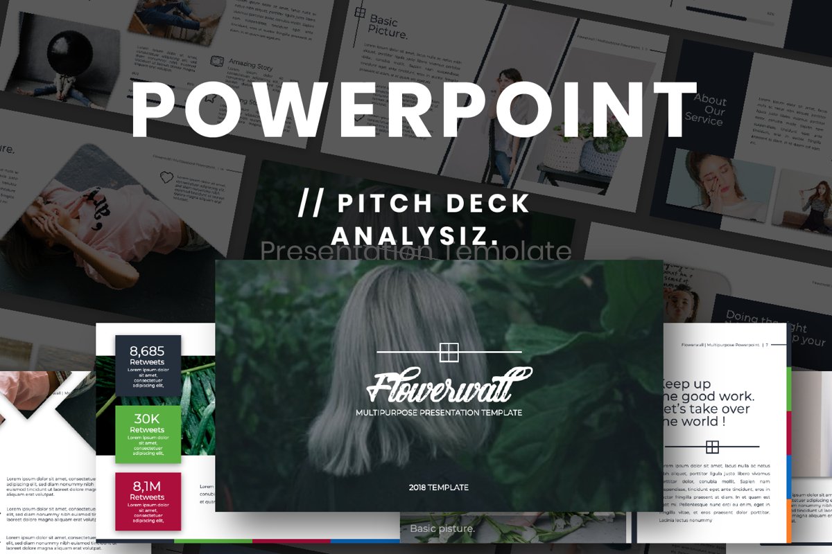 Flowerwall Business Powerpoint example image 1