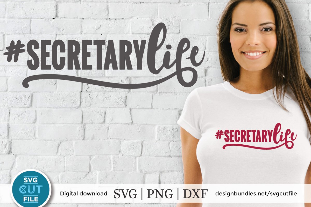 Secretary life svg - a secretary svg file for crafters example image 1