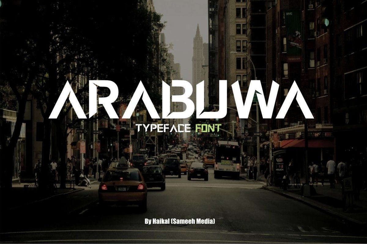 Arabuwa Typeface Font example image 1