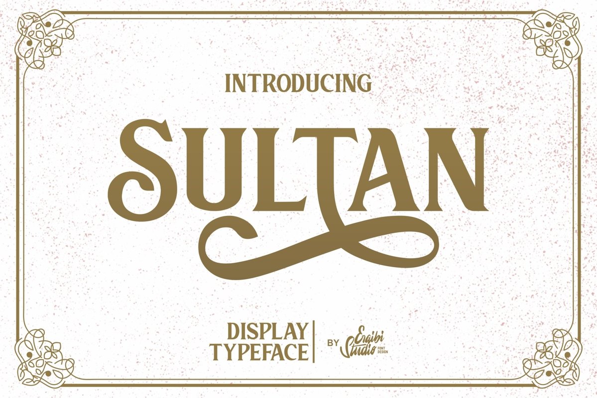 Sultan - Typeface Font example image 1