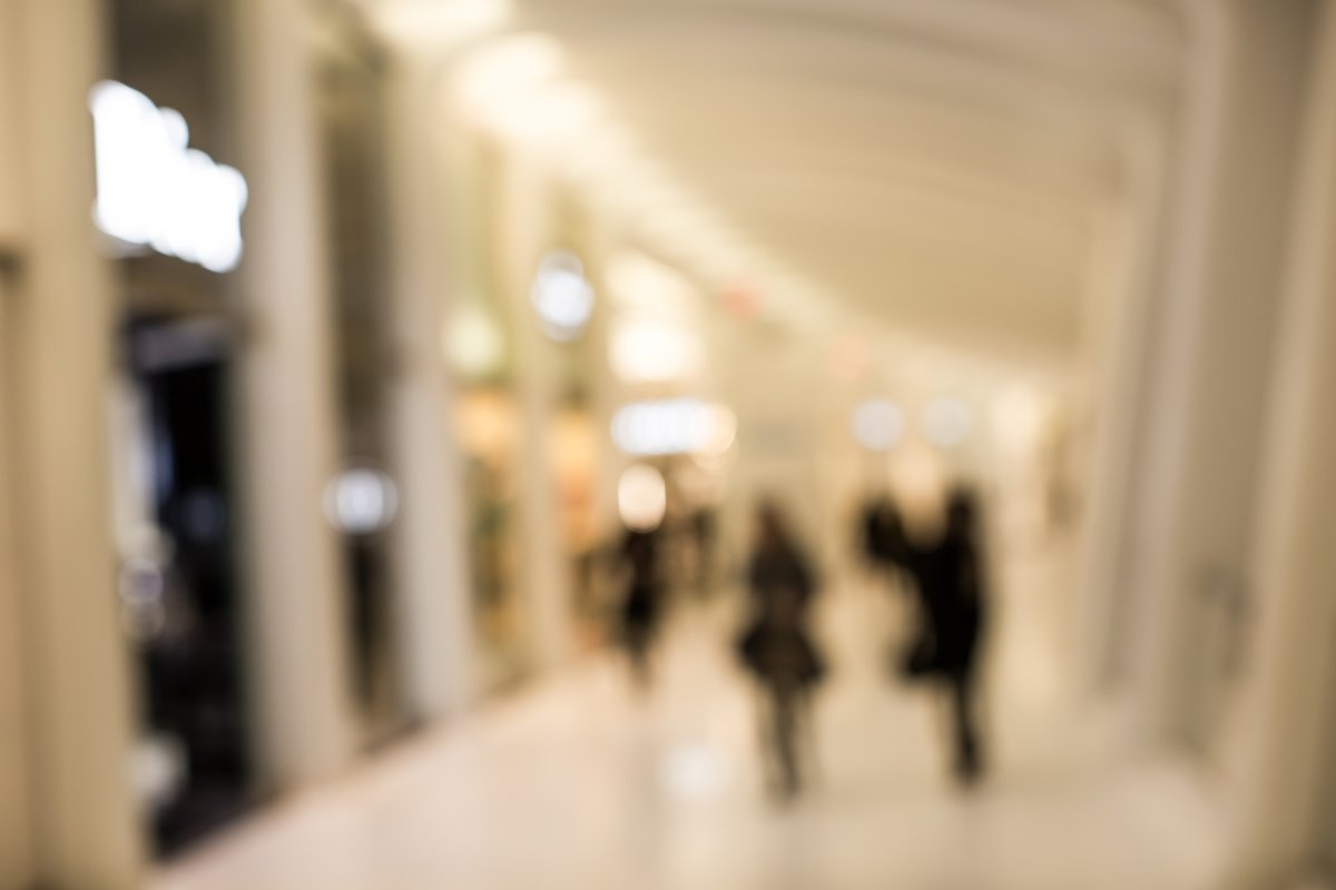 Blurred shopping mall example image 1