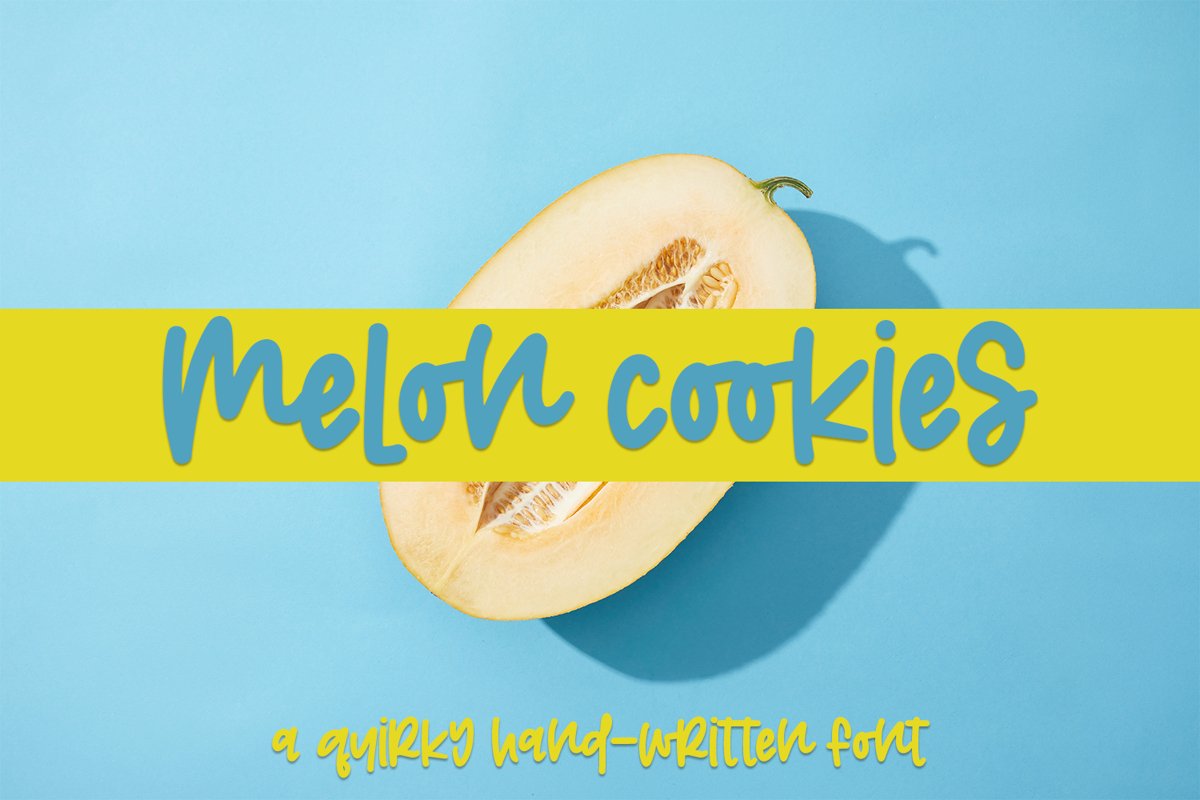 Melon Cookies - A Quirky Hand-Written Font example image 1