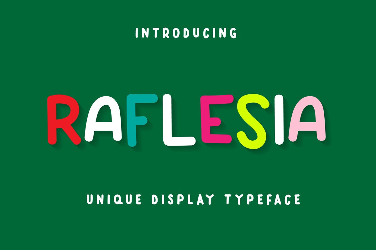 Raflesia Display Font example image 1