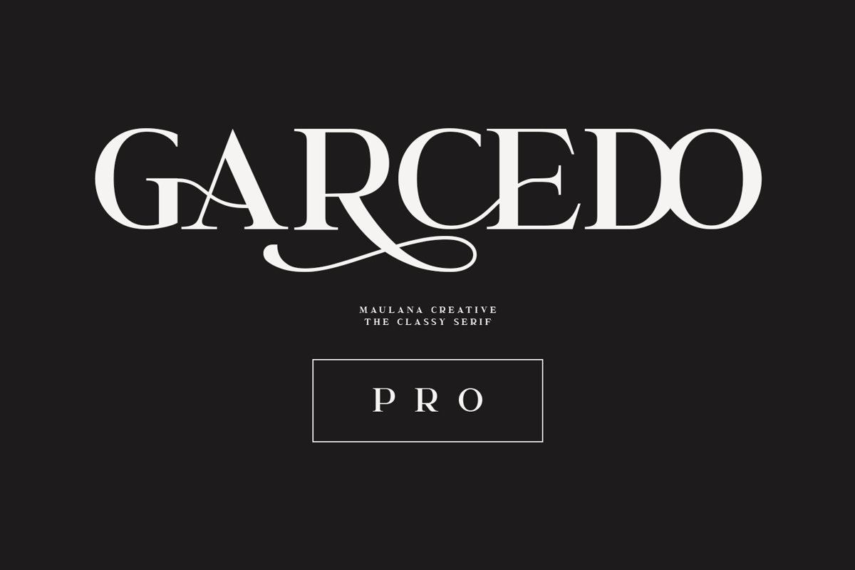 Garcedo Display Serif Font example image 1