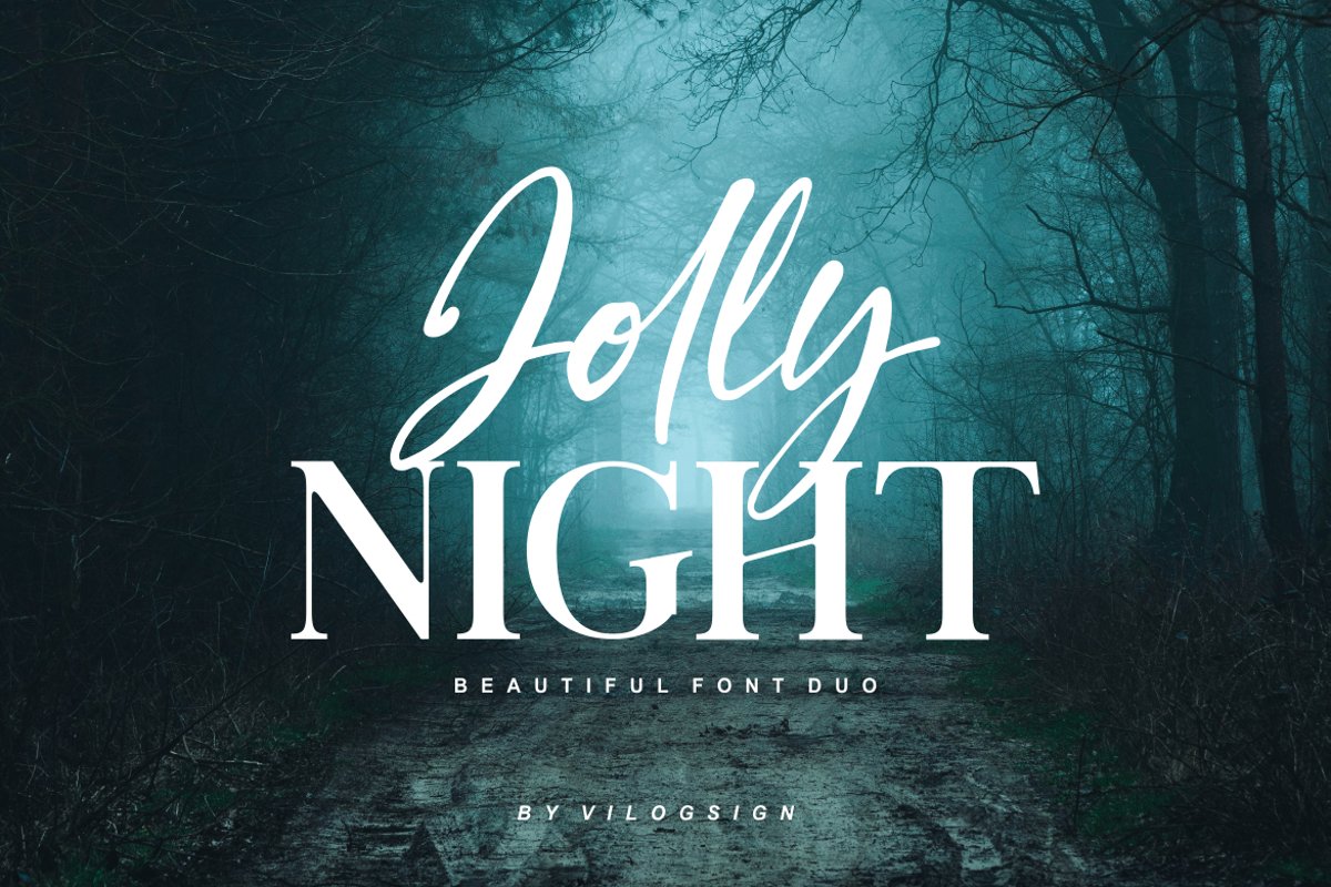 Jolly Night Font Duo example image 1
