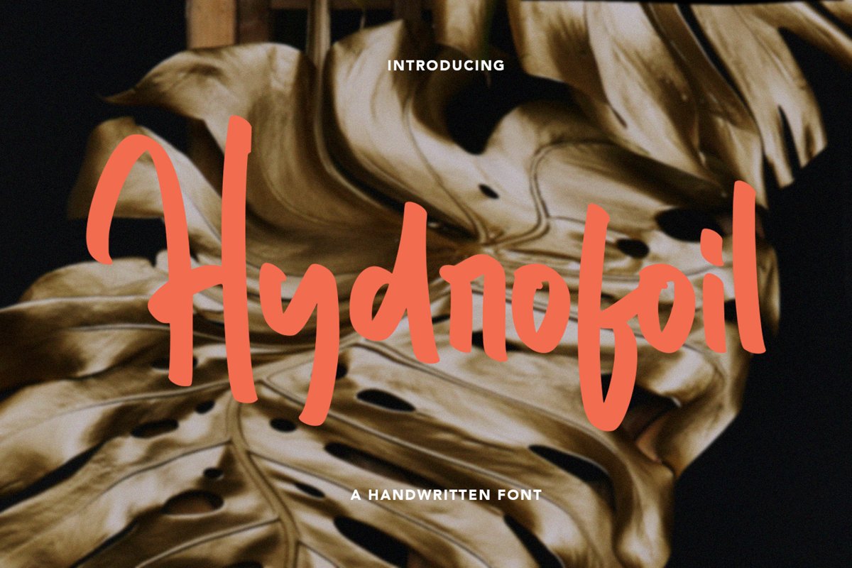 Hydrofoil - Handwritten Font example image 1