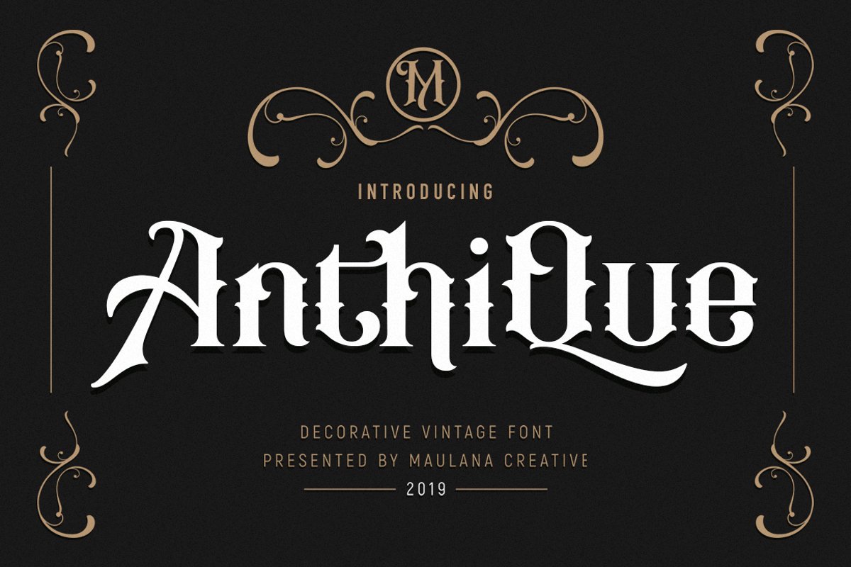 Anthique - Vintage Typeface example image 1