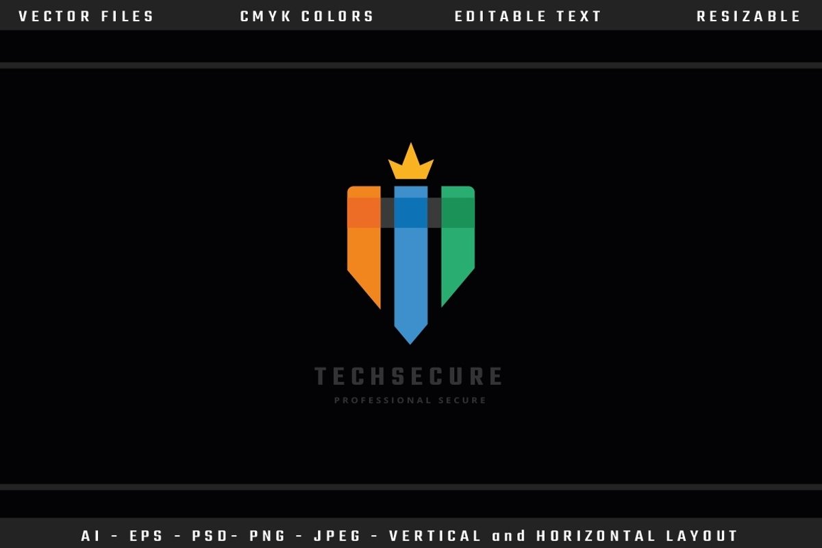 Tech Secure Letter T Logo example image 1