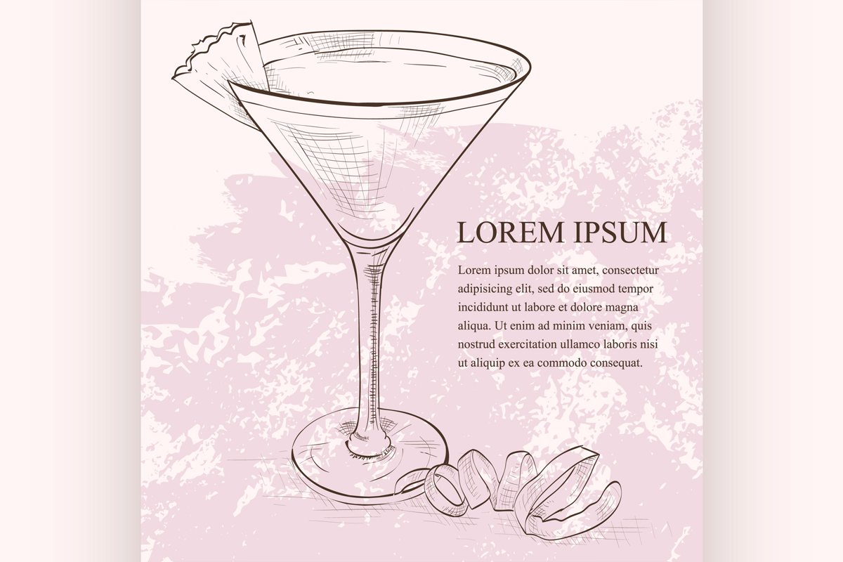 French Martini scetch cocktail example image 1