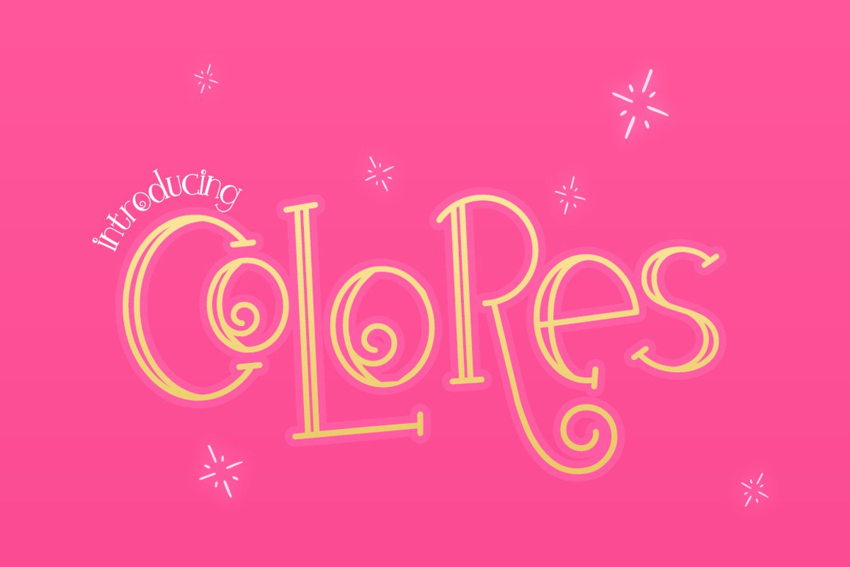 Colores Font Duo example image 1