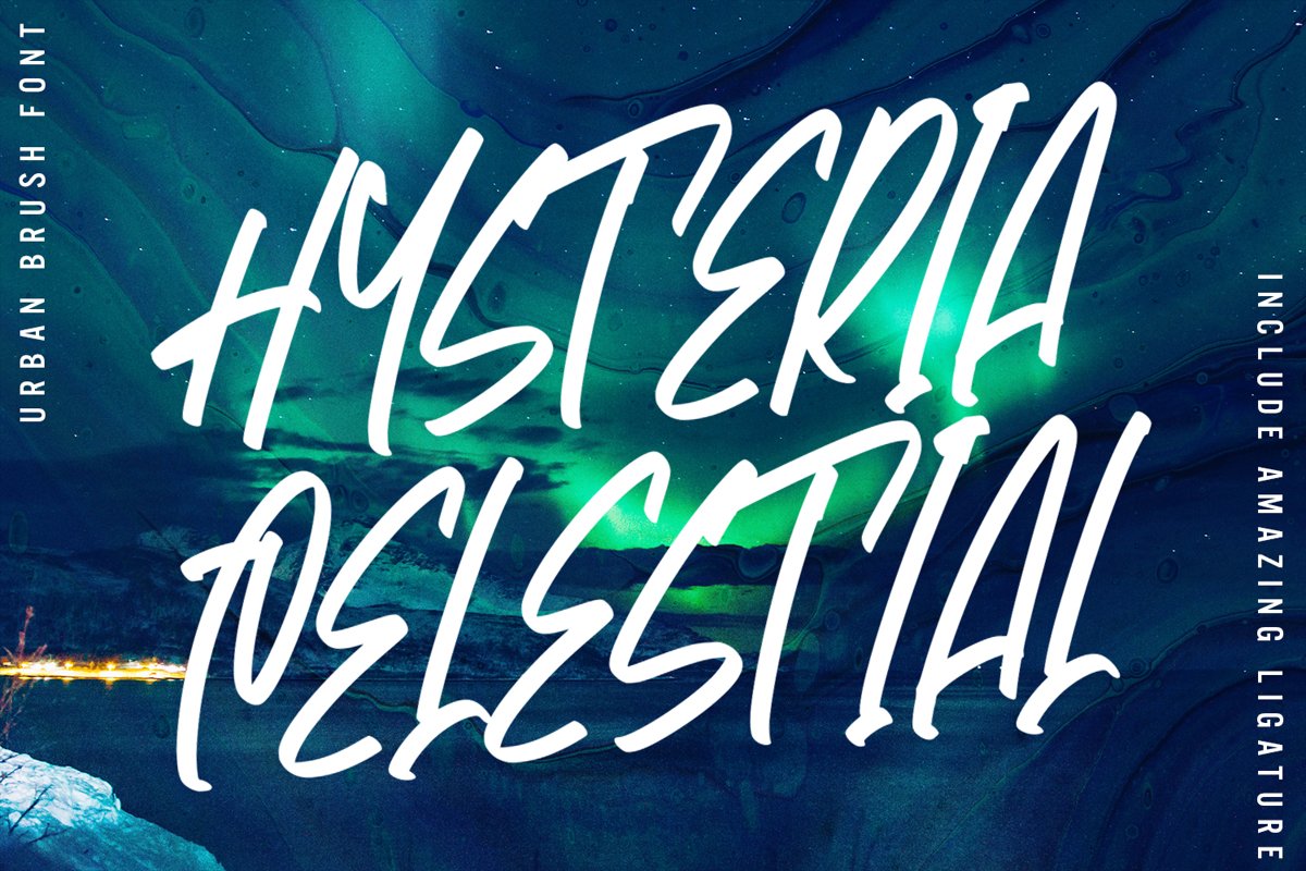 Hysteria - Urban Brush Font example image 1