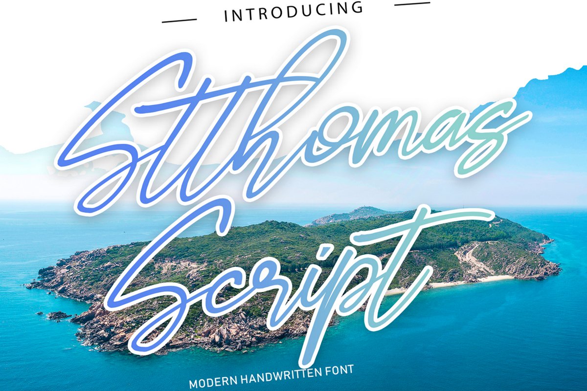 Stthomas Script Font example image 1