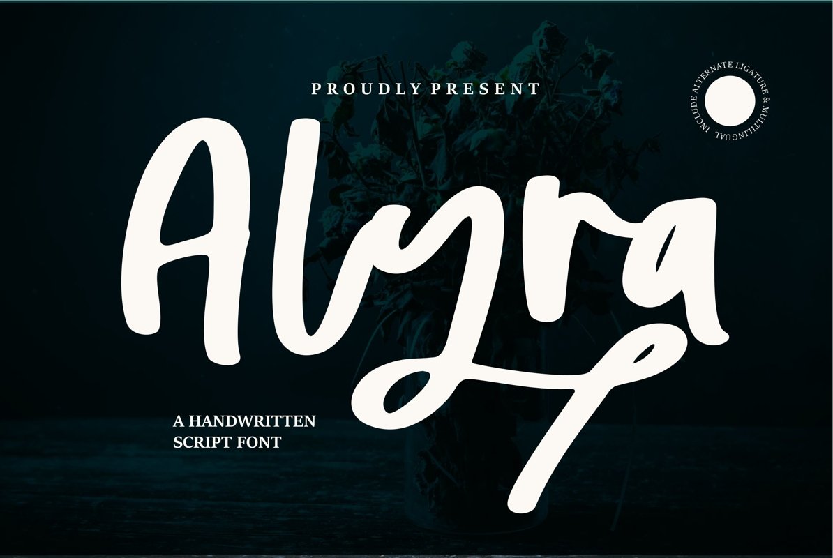 Alyra - A Handwritten Script Font example image 1