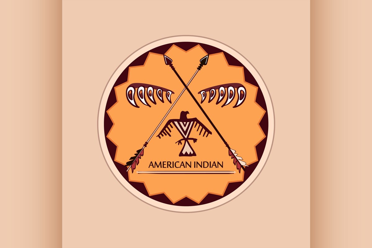 American indian emblems and labels example image 1