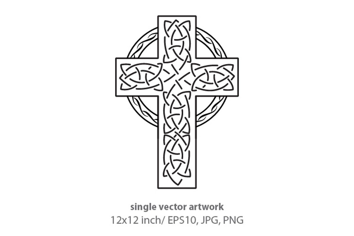 Simple Celtic Border- single vector artwork example image 1