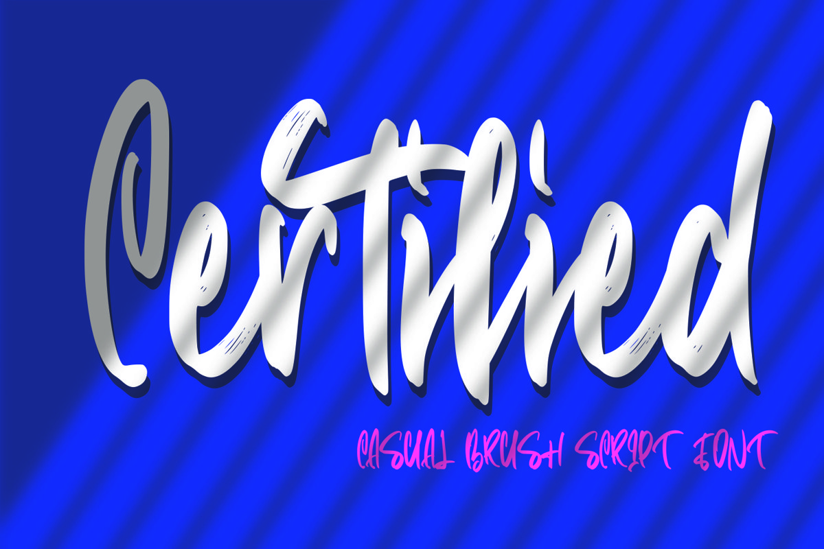 Certified - Casual Brush Script Font example image 1