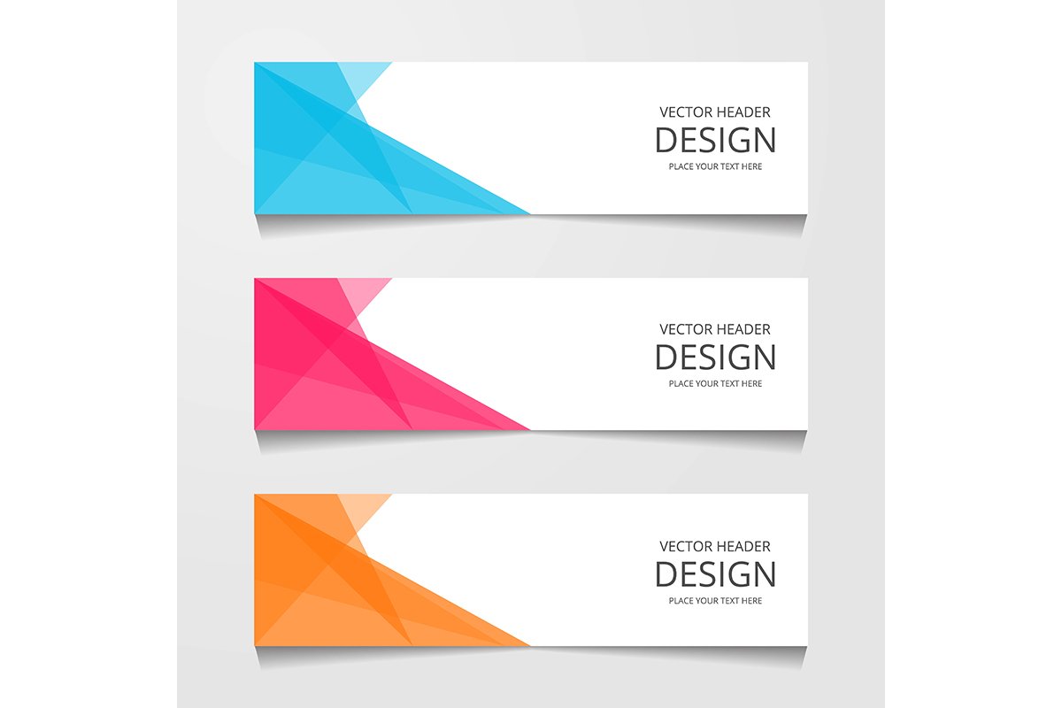Abstract design banner, web template, layout header template example image 1