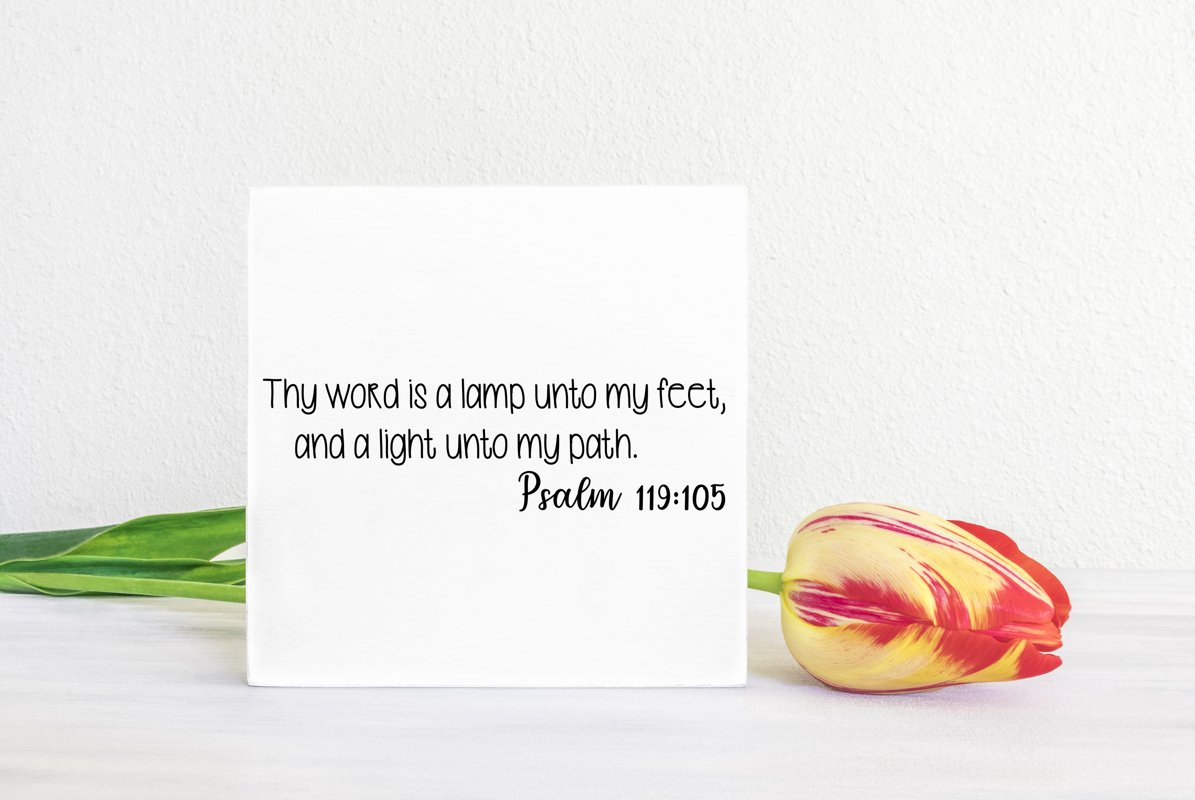 Psalm 119 Cut File - SVG & PNG example image 1