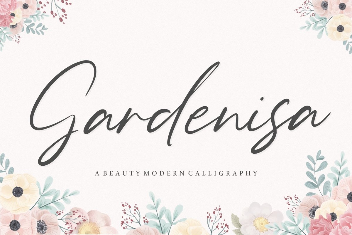 Gardenisa Beauty Modern Calligraphy Font example image 1