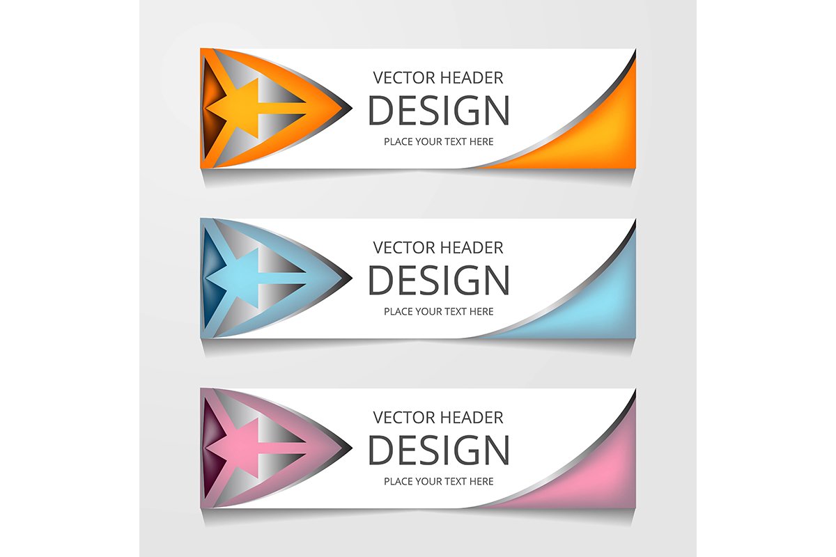 Abstract Web banner design background or header Templates example image 1