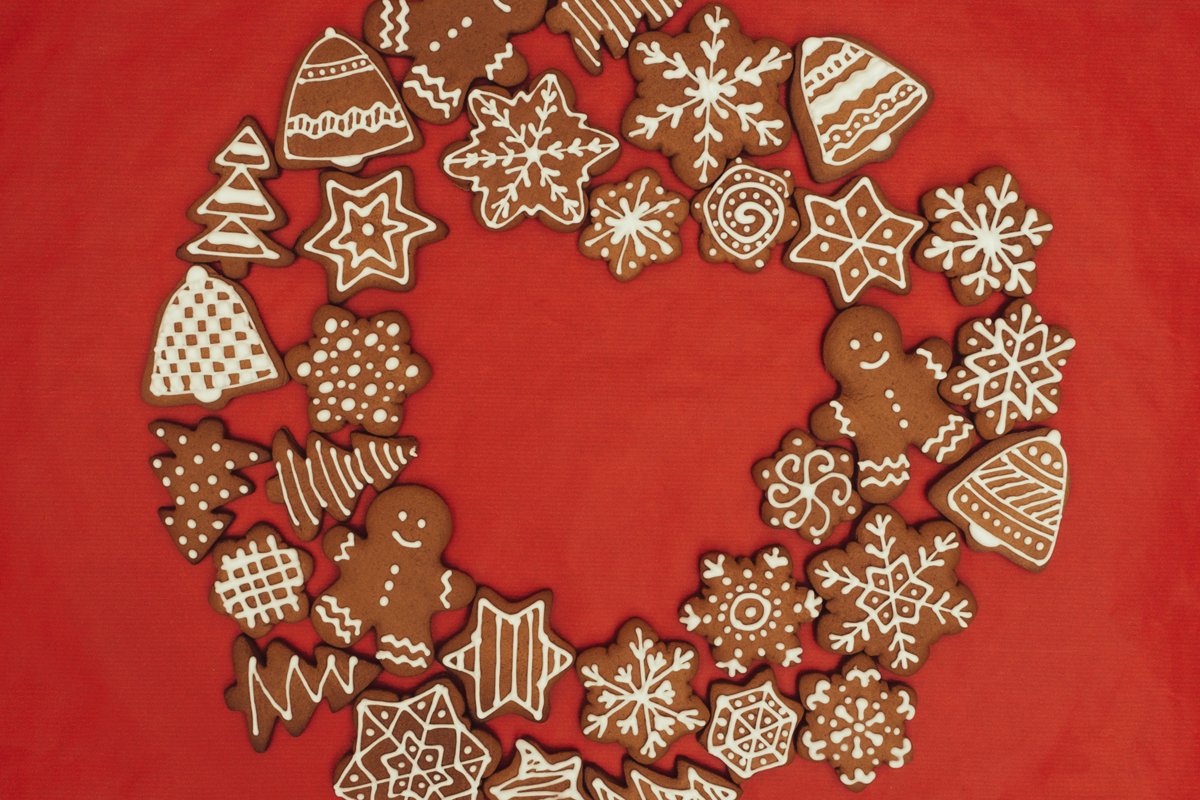 Christmas cookies background. example image 1