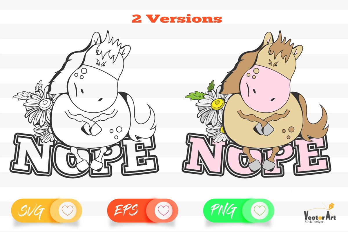 Nope - Cut File 2 Versions example image 1