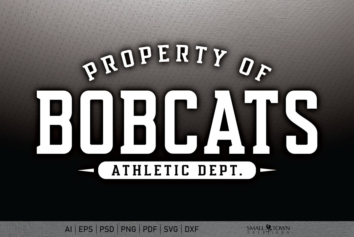 Bobcat, Bobcat Athletics, Bobcat svg, PRINT, CUT, DESIGN example image 1