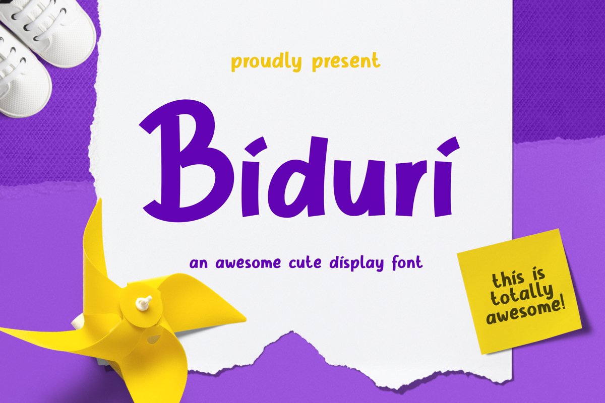 Biduri Display Font example image 1