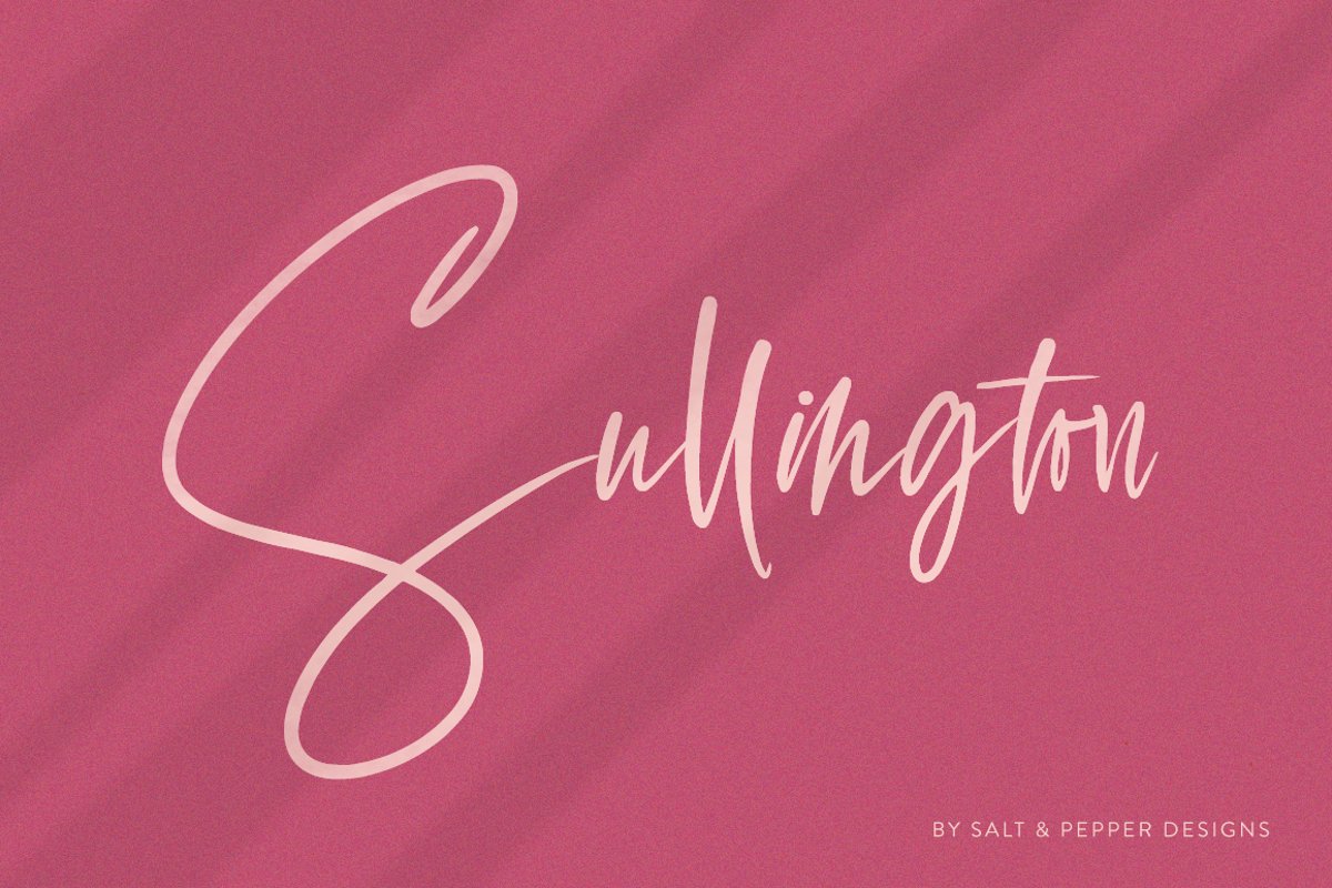 Sullington Script Font example image 1