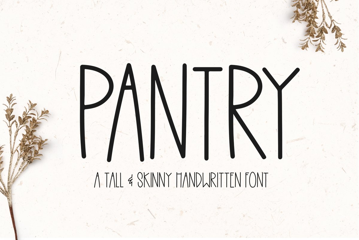 Pantry - A Tall Handwritten Font example image 1