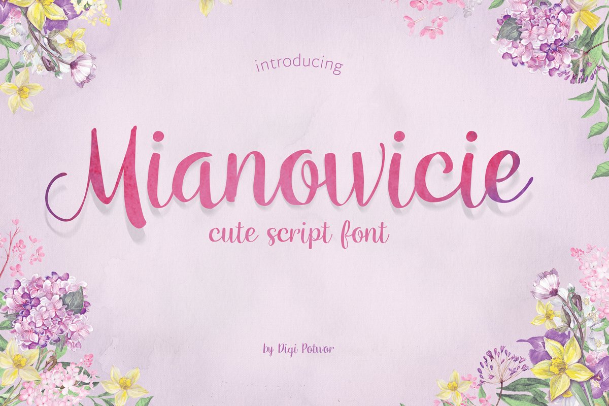 Mianowicie font example image 1