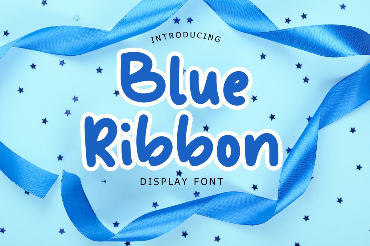 Blue Ribbon Fun Display Font example image 1