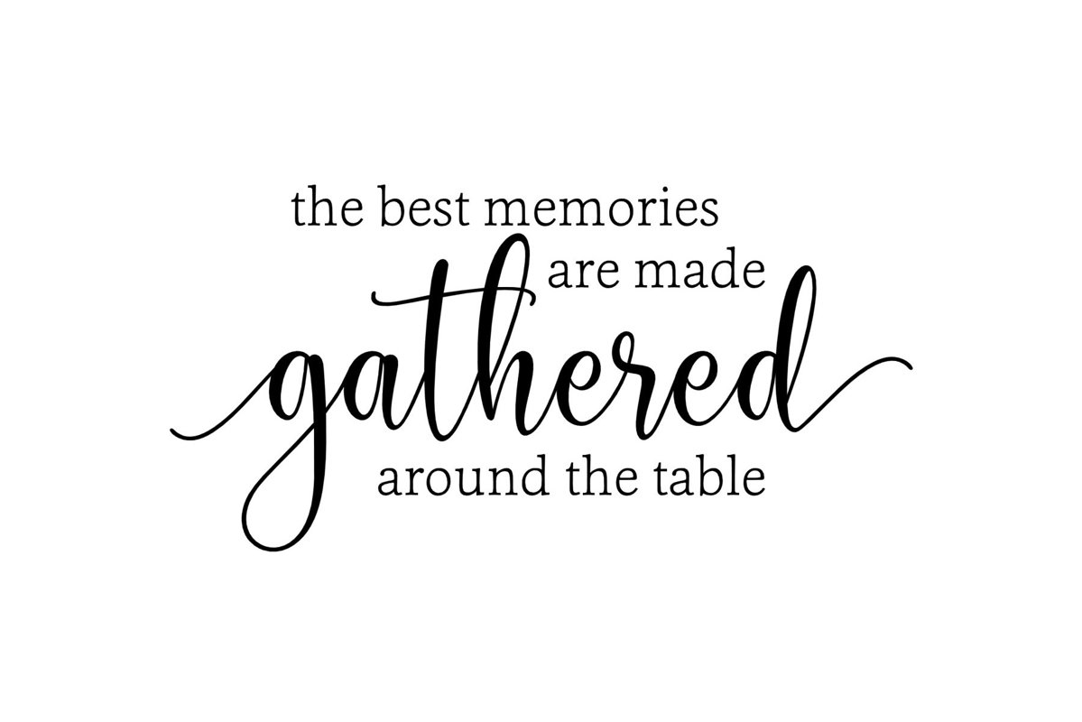 the best memories are made gathered around the table svg (427041