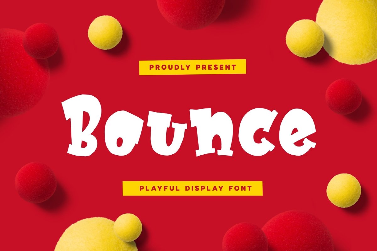Bounce - Playful Display Font example image 1