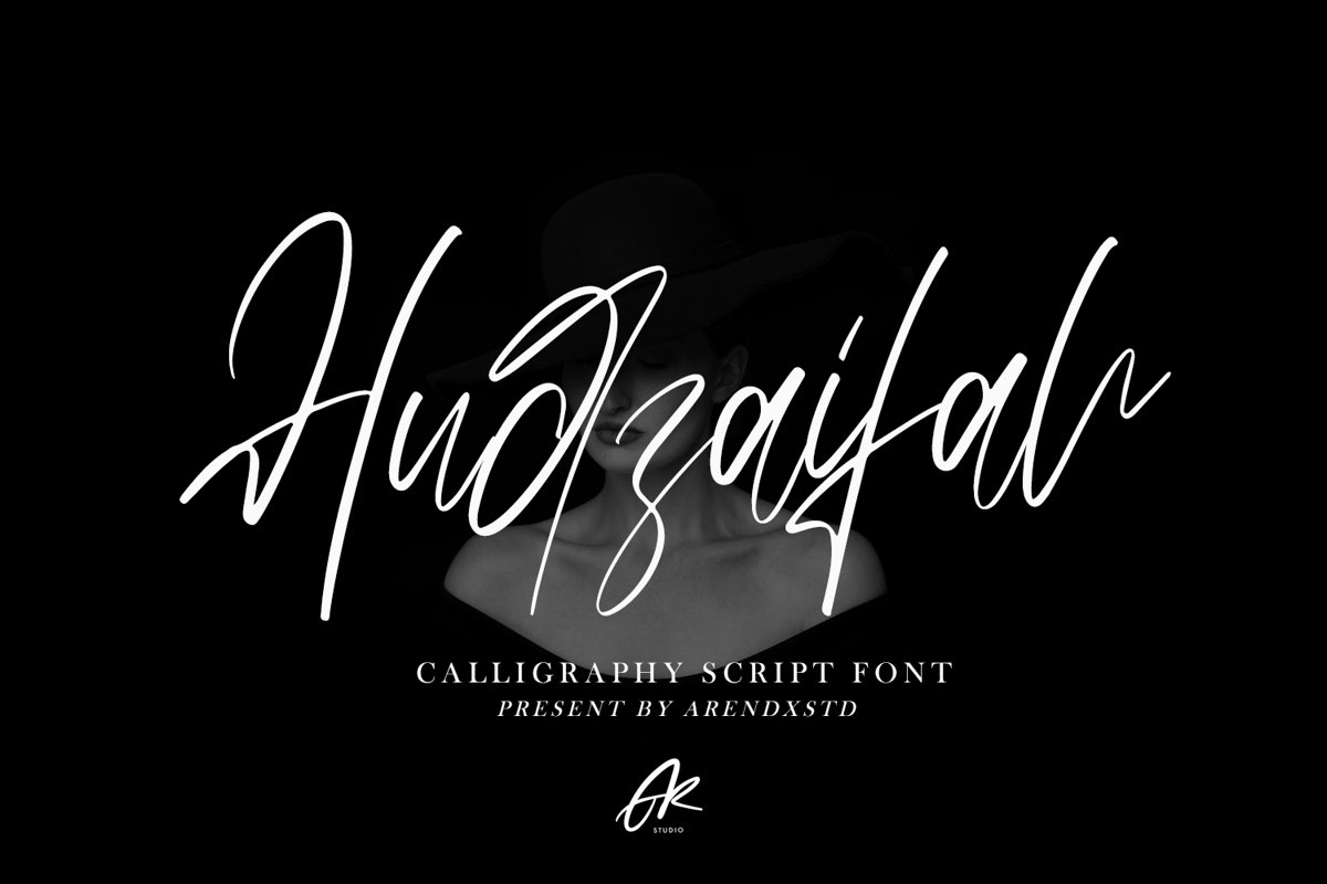 Hudzaifah | Modern Calligraphy Font example image 1