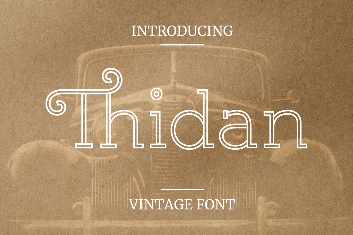 Thidan Font example image 1