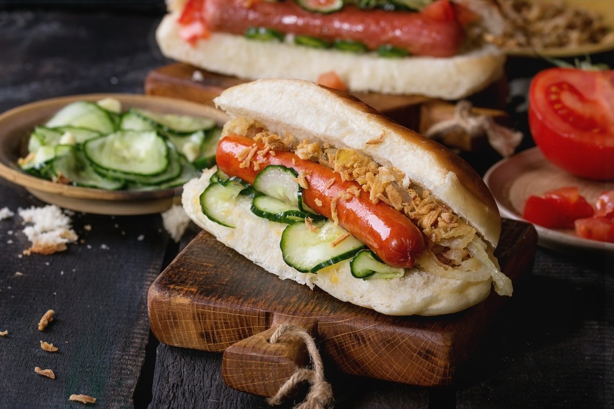 Assortment of homemade hot dogs example image 1