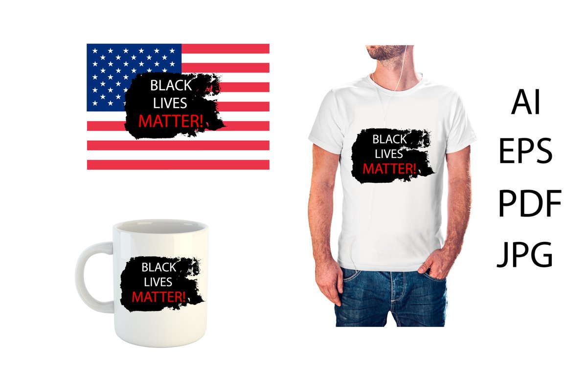 Black Lives Matter banner, print example image 1