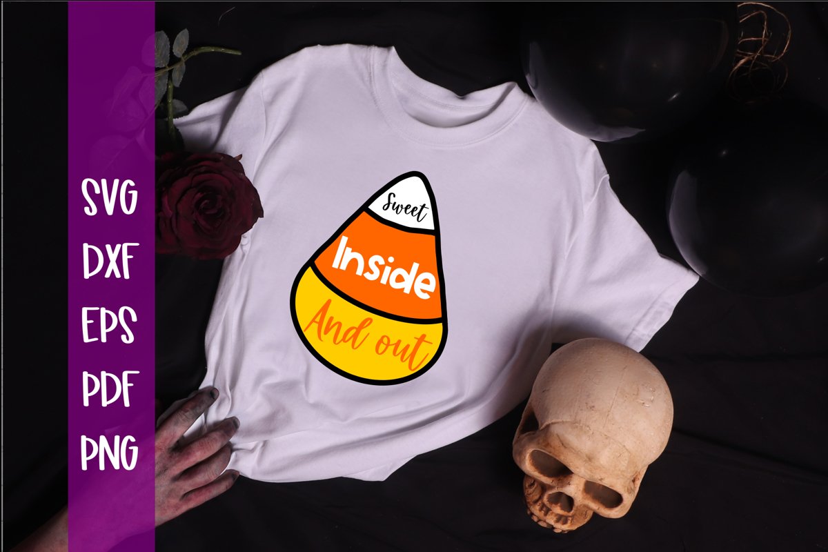 Sweet inside and out Halloween SVG example image 1