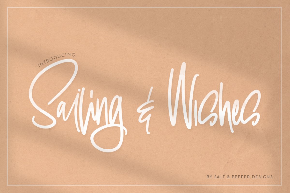Sailing & Wishes Script Font example image 1