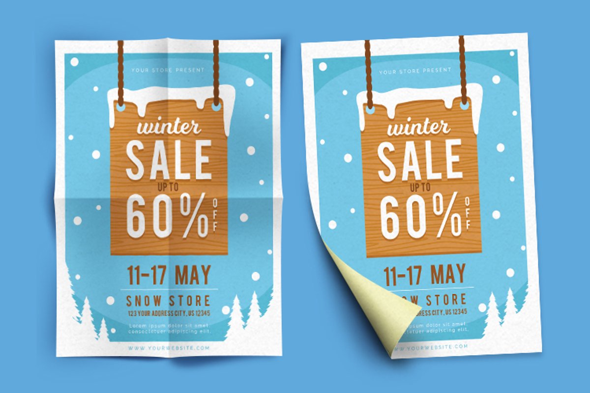 Winter Sale Flyer 1 example image 1